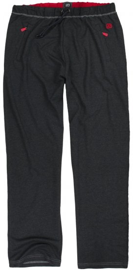 Adamo Markus Sweatpants with draw-cord Charcoal - Pantalons/shorts de survêtement - Survêtement/jogging grandes tailles