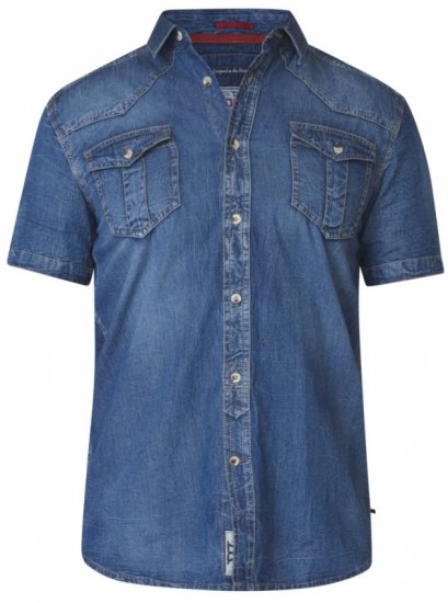 D555 Mike Denim Shirt - Chemises - Chemises Grandes Tailles Hommes
