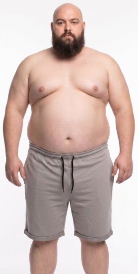 20 Nodi Bora Short de jogging Gris - Pantalons/shorts de survêtement - Survêtement/jogging grandes tailles