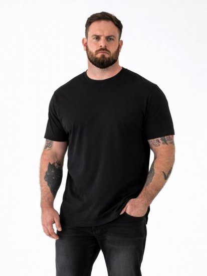 D555 Smartly T-shirt col rond Noir lot de 5 - T-shirts - T-shirts Homme Grande Taille