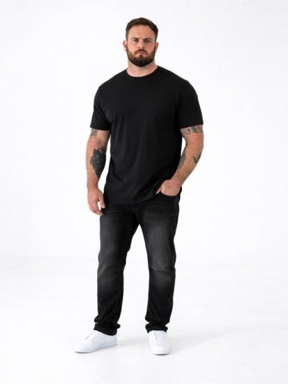 D555 Smartly T-shirt col rond Noir lot de 5 - T-shirts - T-shirts Homme Grande Taille