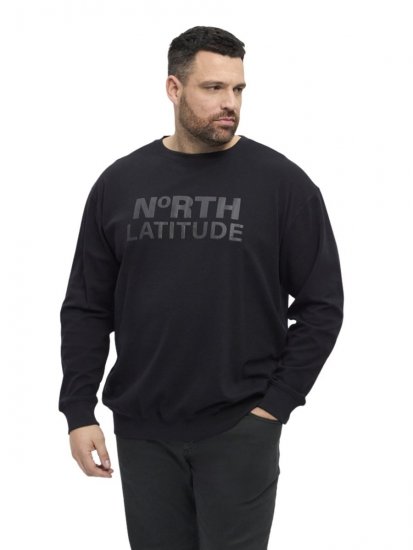 North Latitude 53123 Sweat-shirt à logo Noir - Sweatshirts & hoodies - Sweatshirts/Hoodies grande taille homme