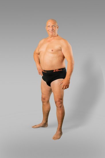 20 Nodi Stretch Cotton Briefs with Medium Side Cut Black - Sous-vêtements & bain - Sous-vêtements Grande Taille