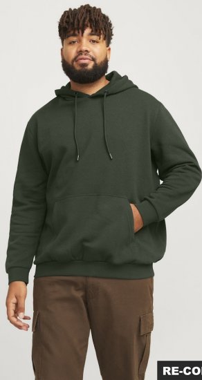 Jack & Jones Bradley Hoodie Dark Green - Sweatshirts & hoodies - Sweatshirts/Hoodies grande taille homme
