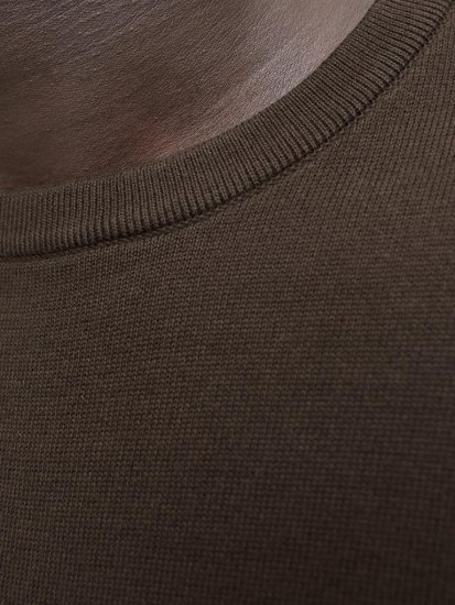 Jack & Jones BASIC Knitted Sweater Brown - Sweatshirts & hoodies - Sweatshirts/Hoodies grande taille homme