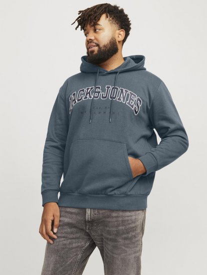 Jack & Jones CALEB Hoodie Blue - Sweatshirts & hoodies - Sweatshirts/Hoodies grande taille homme