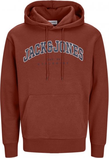 Jack & Jones CALEB Hoodie Red - Sweatshirts & hoodies - Sweatshirts/Hoodies grande taille homme