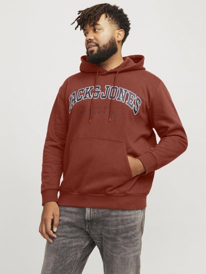 Jack & Jones CALEB Hoodie Red - Sweatshirts & hoodies - Sweatshirts/Hoodies grande taille homme