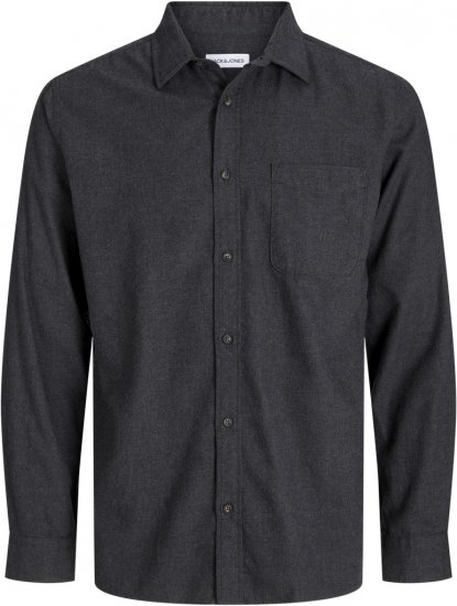 Jack & Jones Classic Long Sleeve Shirt Grey - Chemises - Chemises Grandes Tailles Hommes
