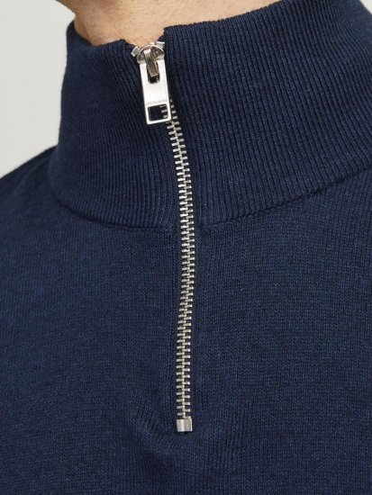 Jack & Jones Emil Knitted Pullover Blue - Sweatshirts & hoodies - Sweatshirts/Hoodies grande taille homme