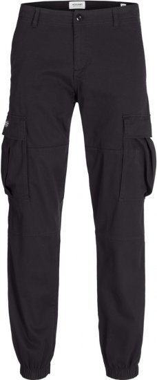 Jack & Jones Jonnie Cuffed Cargo Pants Black - Jeans et pantalons - Jeans et Pantalons grande taille 