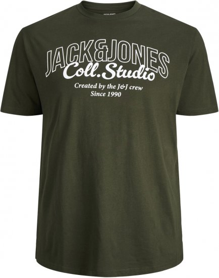 Jack & Jones Makoto T-shirt Green - T-shirts - T-shirts Homme Grande Taille