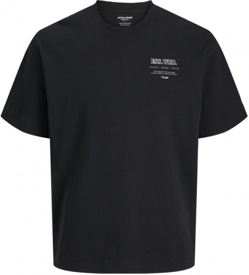 Jack & Jones Urban Edge Studio T-shirt Black - T-shirts - T-shirts Homme Grande Taille