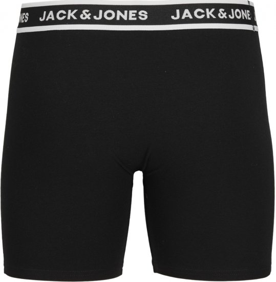 Jack & Jones Solid Boxer 3-Pack Black - Boxers - Caleçons Grande Taille 