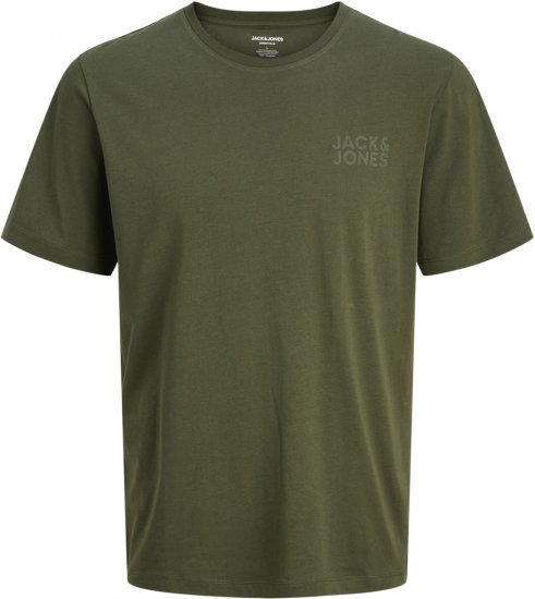 Jack & Jones CORP Logo T-Shirt Green - T-shirts - T-shirts Homme Grande Taille