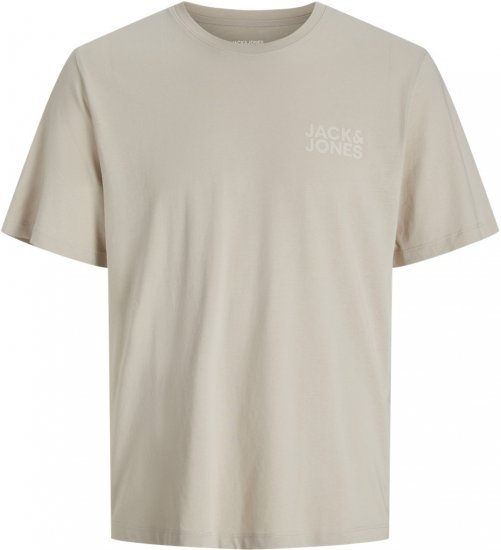 Jack & Jones CORP Logo T-shirt Grey - T-shirts - T-shirts Homme Grande Taille