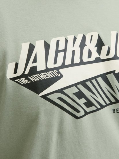 Jack & Jones Logo 2COL T-shirt Iceberg Green - T-shirts - T-shirts Homme Grande Taille