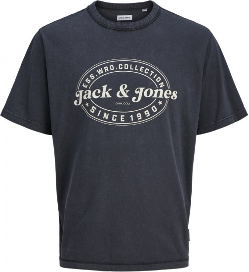 Jack & Jones Dover T-Shirt Short Sleeve Black - T-shirts - T-shirts Homme Grande Taille
