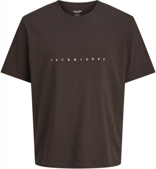 Jack & Jones STAR T-shirt Brown - T-shirts - T-shirts Homme Grande Taille