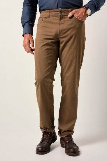 JP1880 Twill Trousers Belly Fit 5-Pocket Brown - Jeans et pantalons - Jeans et Pantalons grande taille 