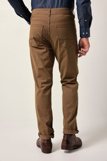 JP1880 Twill Trousers Belly Fit 5-Pocket Brown - Jeans et pantalons - Jeans et Pantalons grande taille 