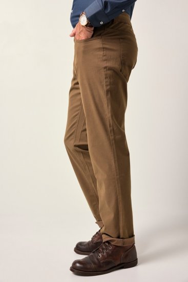 JP1880 Twill Trousers Belly Fit 5-Pocket Brown - Jeans et pantalons - Jeans et Pantalons grande taille 