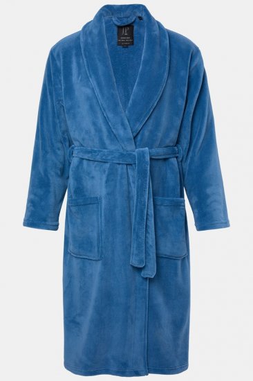 JP1880 Bathrobe with Spacious Pockets Denim Blue - Sous-vêtements & bain - Sous-vêtements Grande Taille
