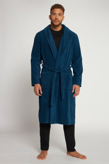 JP1880 Bathrobe Terry Navy - Peignoirs/serviettes de bain - Peignoirs grande taille pour hommes