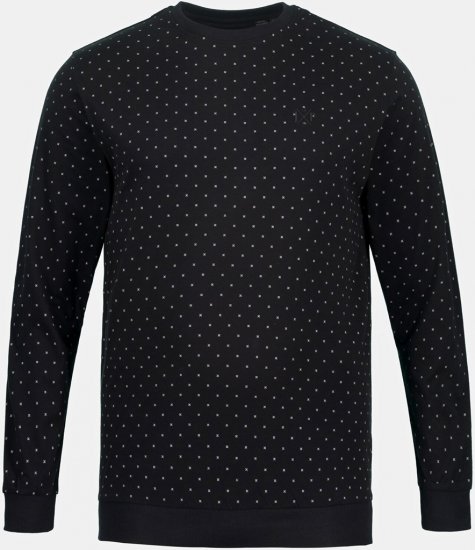 JP1880 Two-piece Pyjamas Long Sleeve and Long Trousers Black - Sous-vêtements & bain - Sous-vêtements Grande Taille