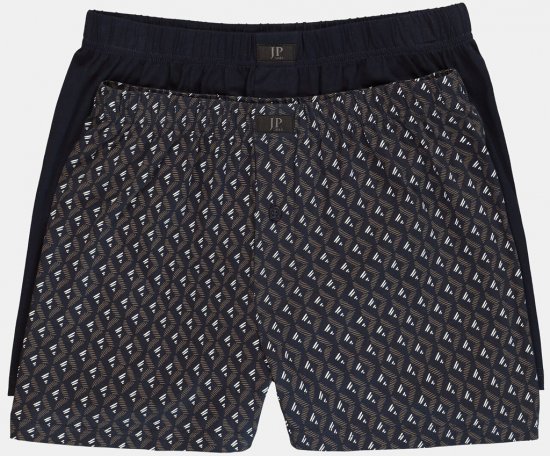 JP1880 OEKO-TEX Boxer Shorts Jersey 2-Pack Navy - Sous-vêtements & bain - Sous-vêtements Grande Taille