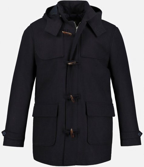 JP1880 Duffle Coat Water Repellent with Detachable Hood Navy - Vestes - Vestes homme grandes tailles