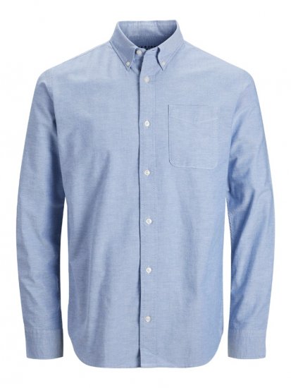 Jack & Jones Brook Oxford Shirt Long Sleeve Blue - Chemises - Chemises Grandes Tailles Hommes
