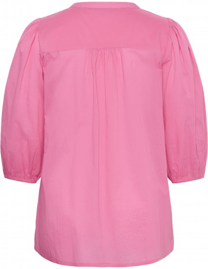Kaffe Curve Karlia 3/4 Sleeve Blouse Pink - Blouses et tuniques - 