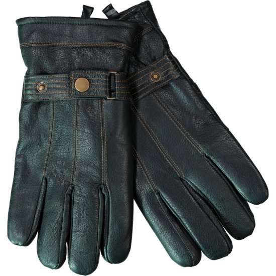 JP1880 Gloves Leather Warm Lining Black - Accessoires - 
