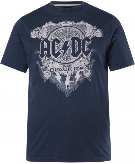 JP1880 AC/DC Black Ice T-Shirt Navy - T-shirts de groupes - 
