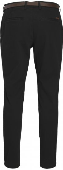 Jack & Jones Marco Adam Belted Slim Fit Chino Pants Black - Jeans et pantalons - Jeans et Pantalons grande taille 