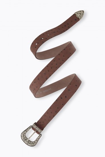 Ulla Popken Classic Belt Brown - Ceintures femme - 