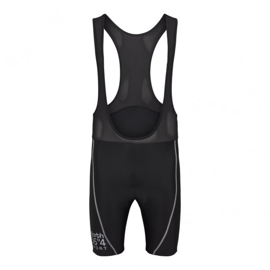 North Latitude Sport Bike Shorts With Suspenders Black - Vêtements de cyclisme - 