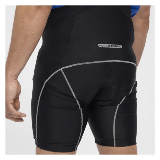 North Latitude Sport Bike Shorts With Suspenders Black - Vêtements de cyclisme - 