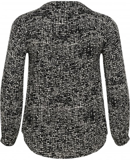 Kaffe Curve Mila Ami Blouse Noir/Turtledove - Blouses et tuniques - 