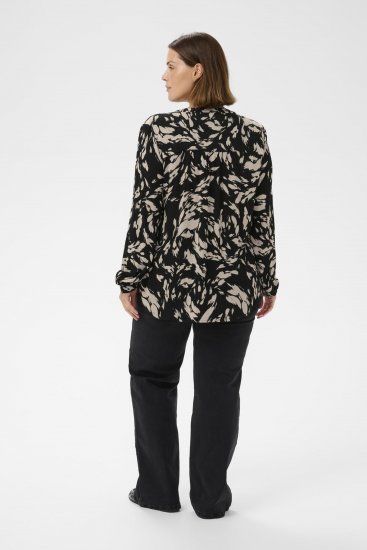 Kaffe Curve Mila Ami Blouse Noir - Blouses et tuniques - 