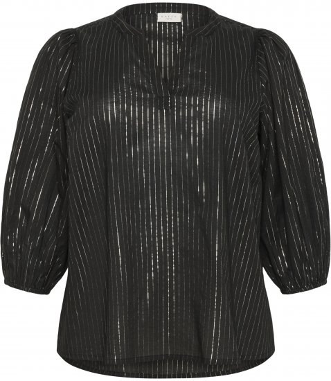 Kaffe Curve Luisa Blouse Black Deep - Chemisiers - 