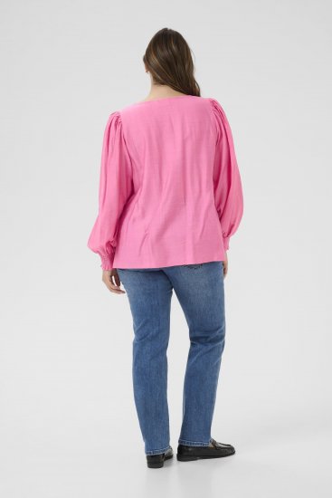 Kaffe Curve Sofia Blouse Pink Power - Chemisiers - 