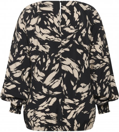 Kaffe Curve Olla Blouse à manches longues Noir - Blouses et tuniques - 