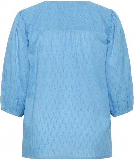 Kaffe Curve Gabby Blouse Azure Blue - Chemisiers - 