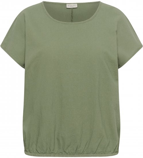 Kaffe Curve Nana Blouse à manches courtes Vert - Blouses et tuniques - 