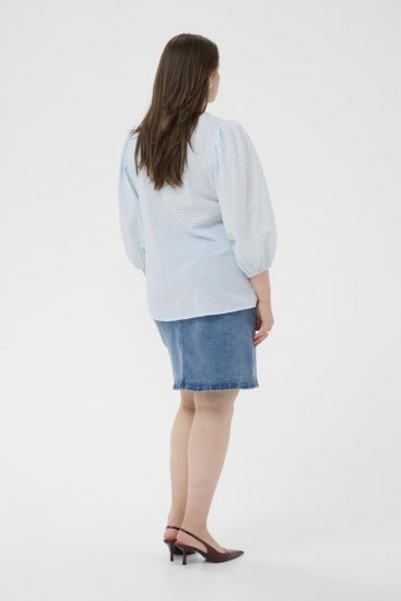 Kaffe Curve Penelopia Blouse Nantucket Breeze Blue - Chemisiers - 