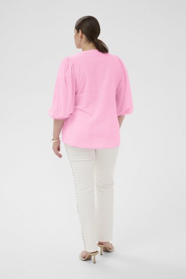 Kaffe Curve Penelopia Blouse Pink Frosting - Chemisiers - 