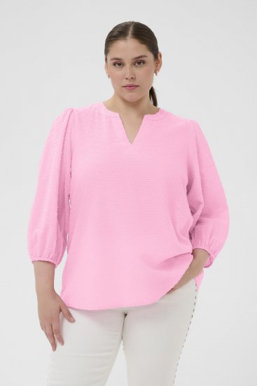 Kaffe Curve Penelopia Blouse Pink Frosting - Chemisiers - 
