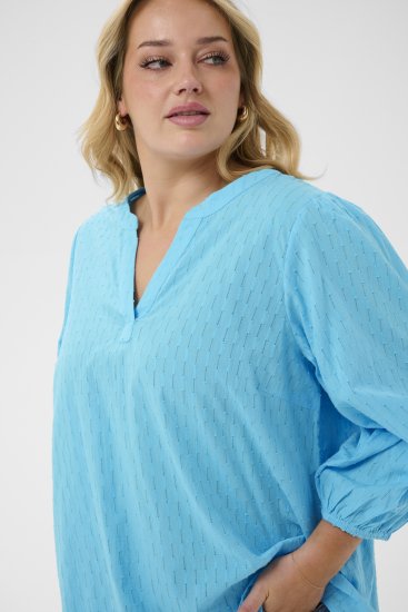 Kaffe Curve Thea Blouse Aquarius Blue - Blouses et tuniques - 